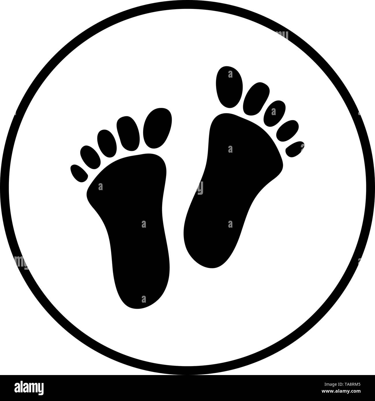 Shoe Print Stencil