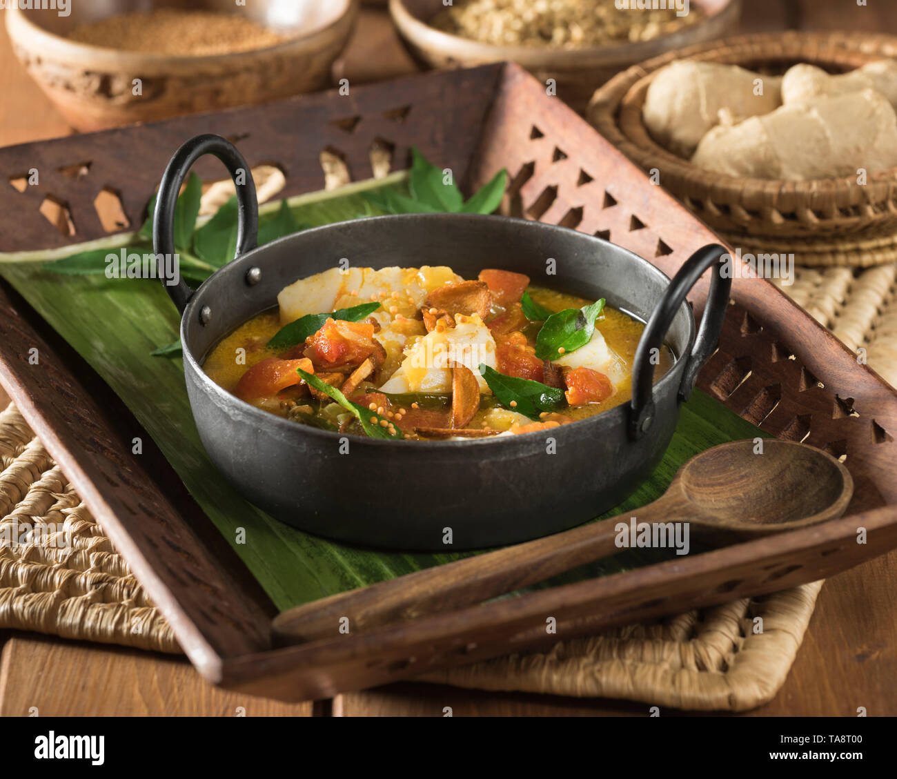 Fish Mappas. Kerala coconut fish curry. India Food Stock Photo Alamy