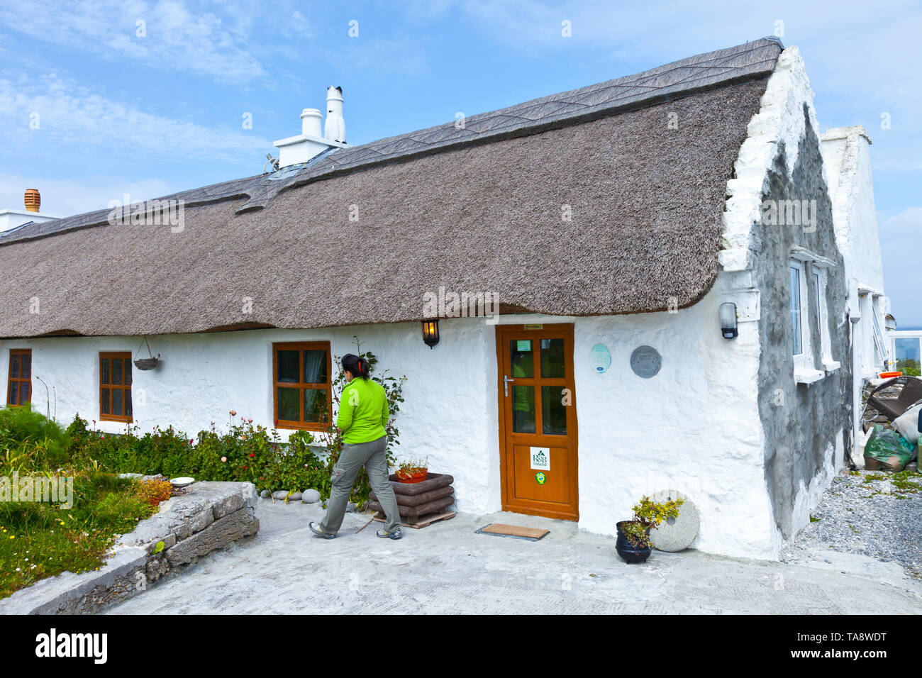 Man of Aran Bed & Breakfast. Inishmore Island, Aran Islands, Galway County, West Ireland, Europe Man of Aran Bed & Breakfast. Inishmore Island, Aran Islands, Galway County, West Ireland, Europe