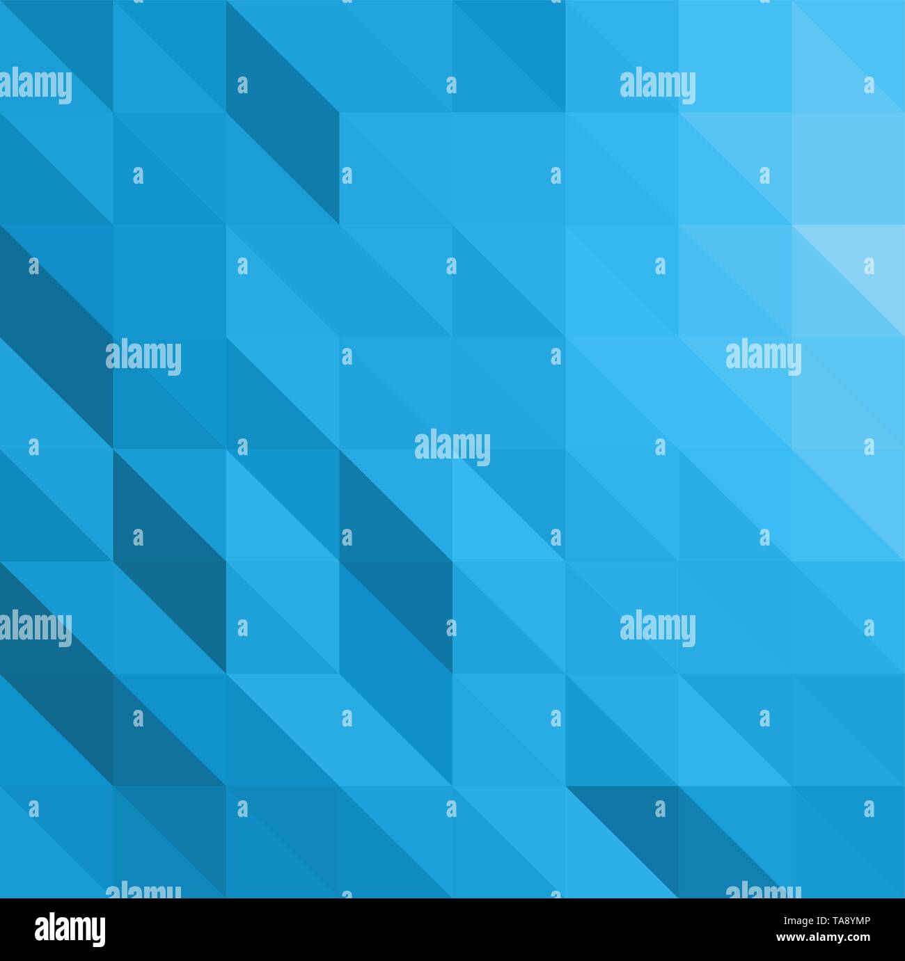 Blue vector abstract textured polygonal background triangle pattern for background with copy space Stock Vector