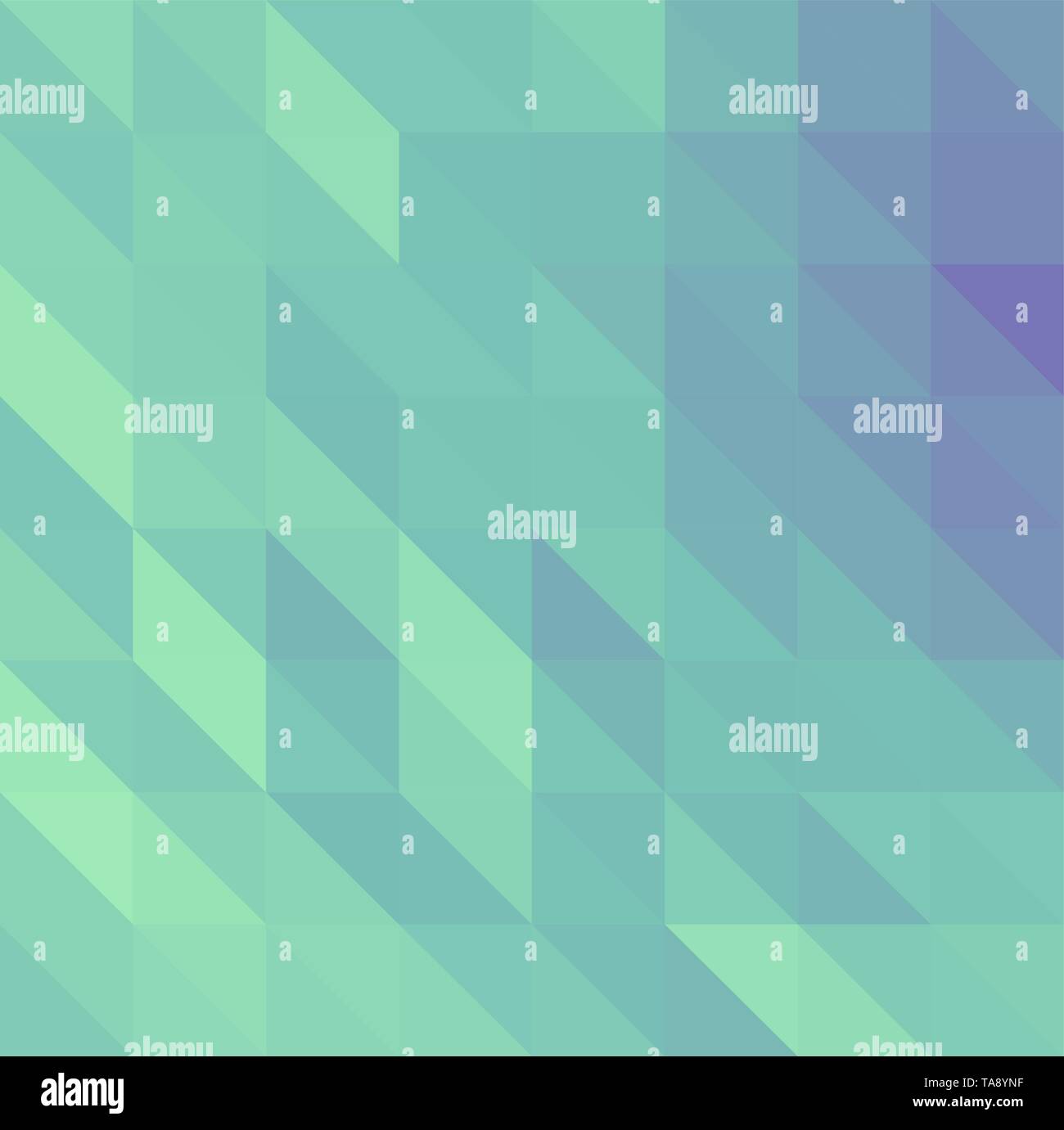 Green blue vector abstract textured polygonal background triangle pattern for background with copy space Stock Vector