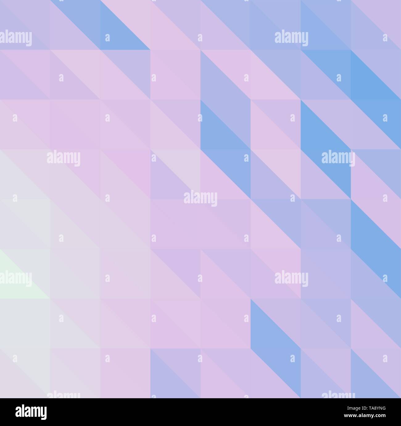 Pink blue vector abstract textured polygonal background triangle pattern for background with copy space Stock Vector
