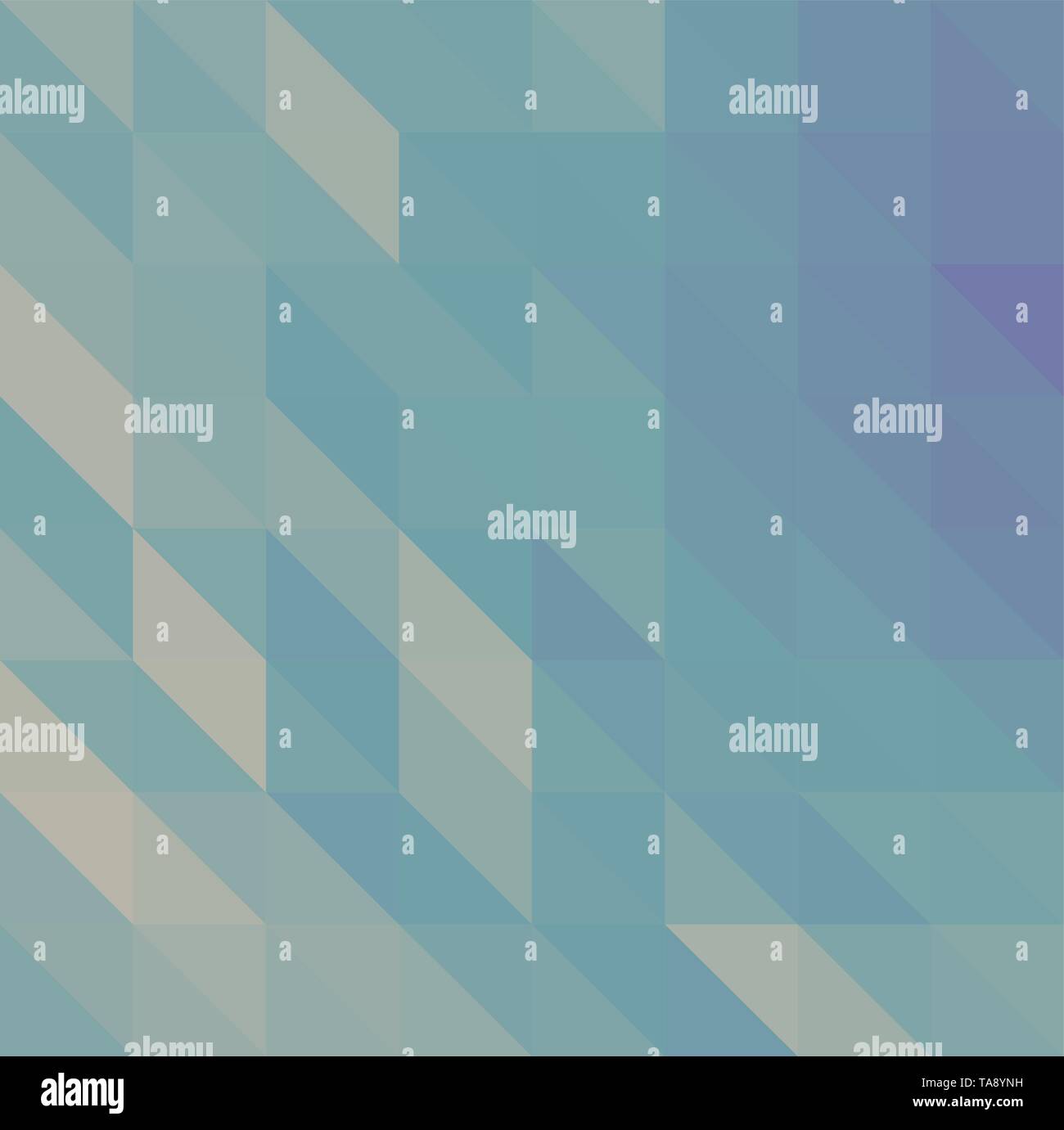 Blue green vector abstract textured polygonal background triangle pattern for background with copy space Stock Vector