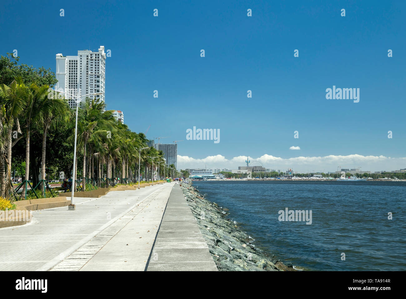 View on Manila bay embankment Stock Photo