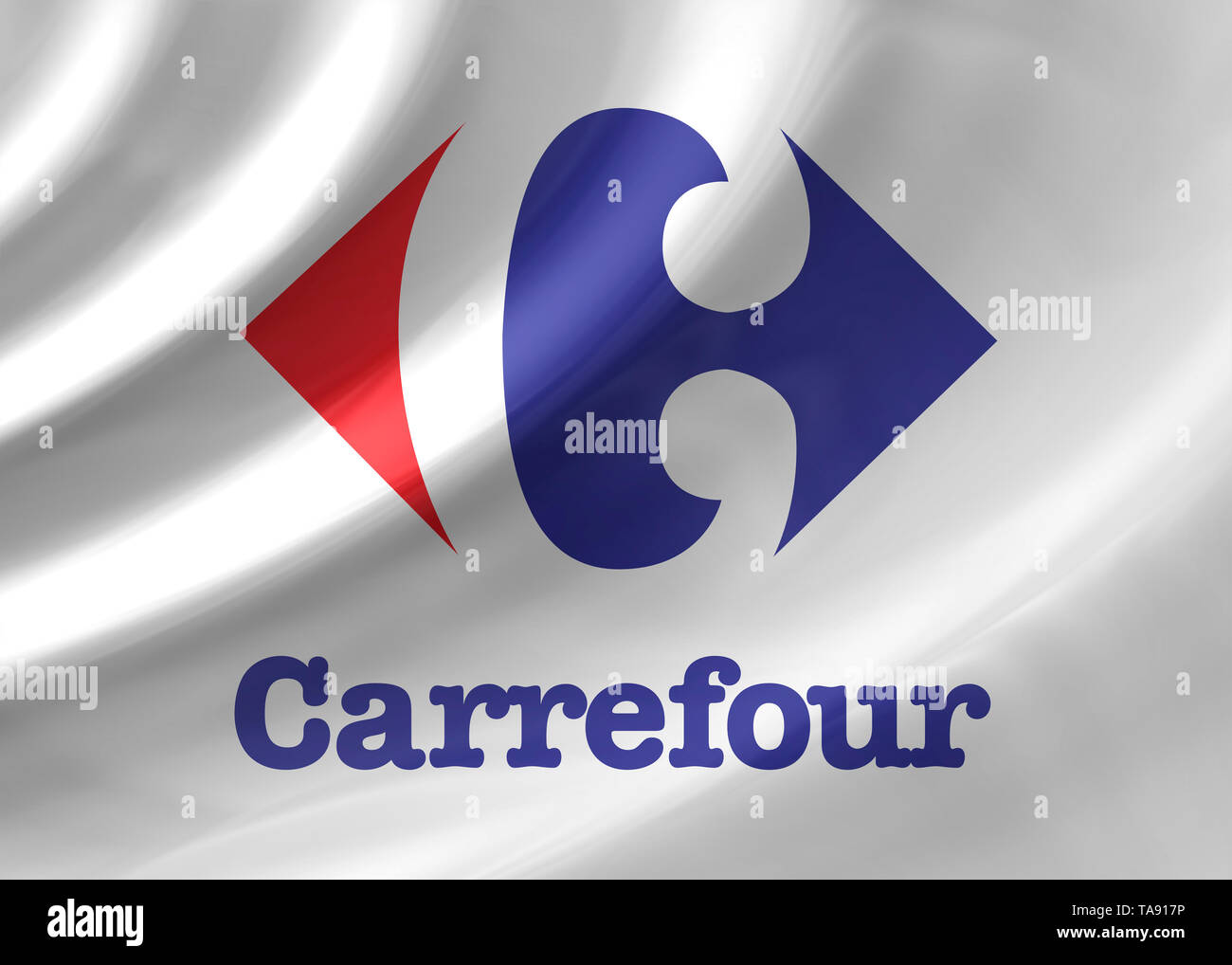 Carrefour logo Stock Photo