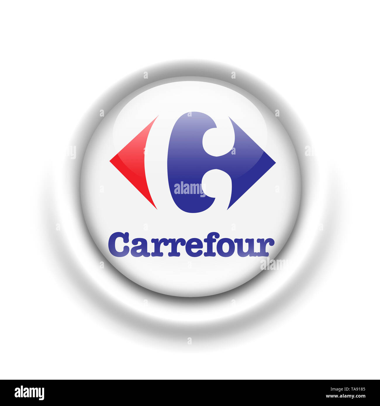 Carrefour logo Stock Photo
