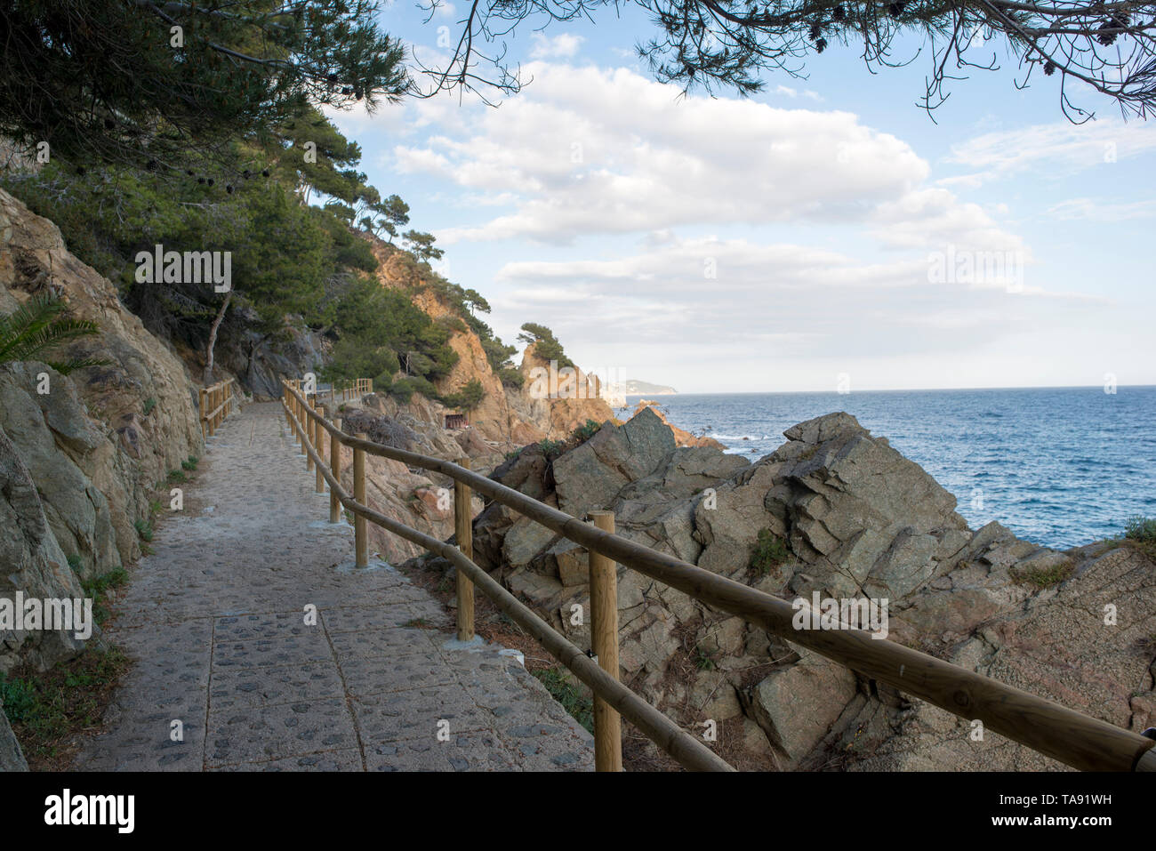 Cala de Sant Francesc in Blanes, Costa Brava, Spain Stock Photo - Alamy