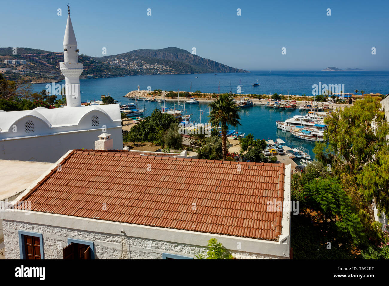 Harbor in Kalkan, Antalya, Turkey Stock Photo Alamy
