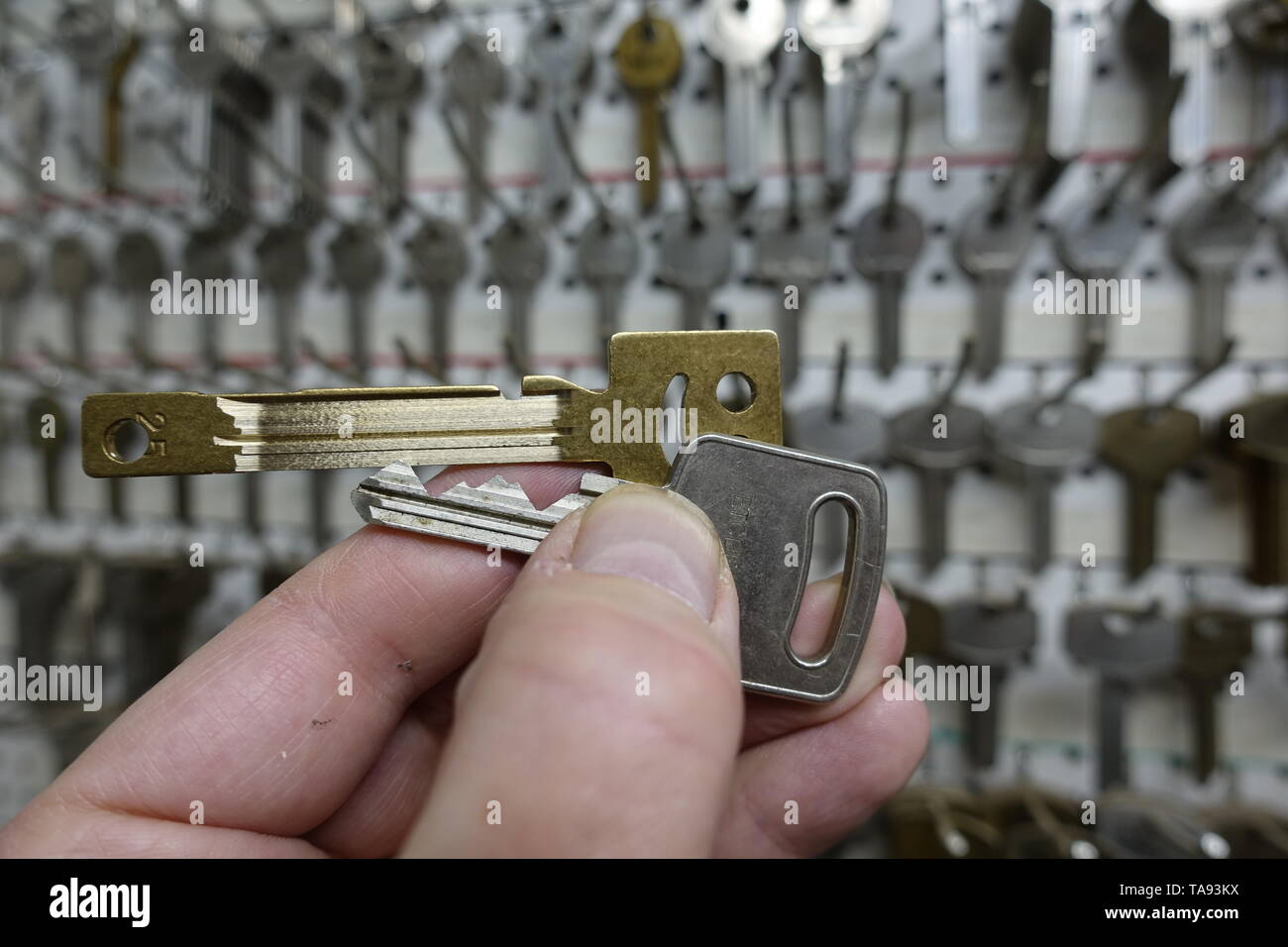 Key made. Stock Photo