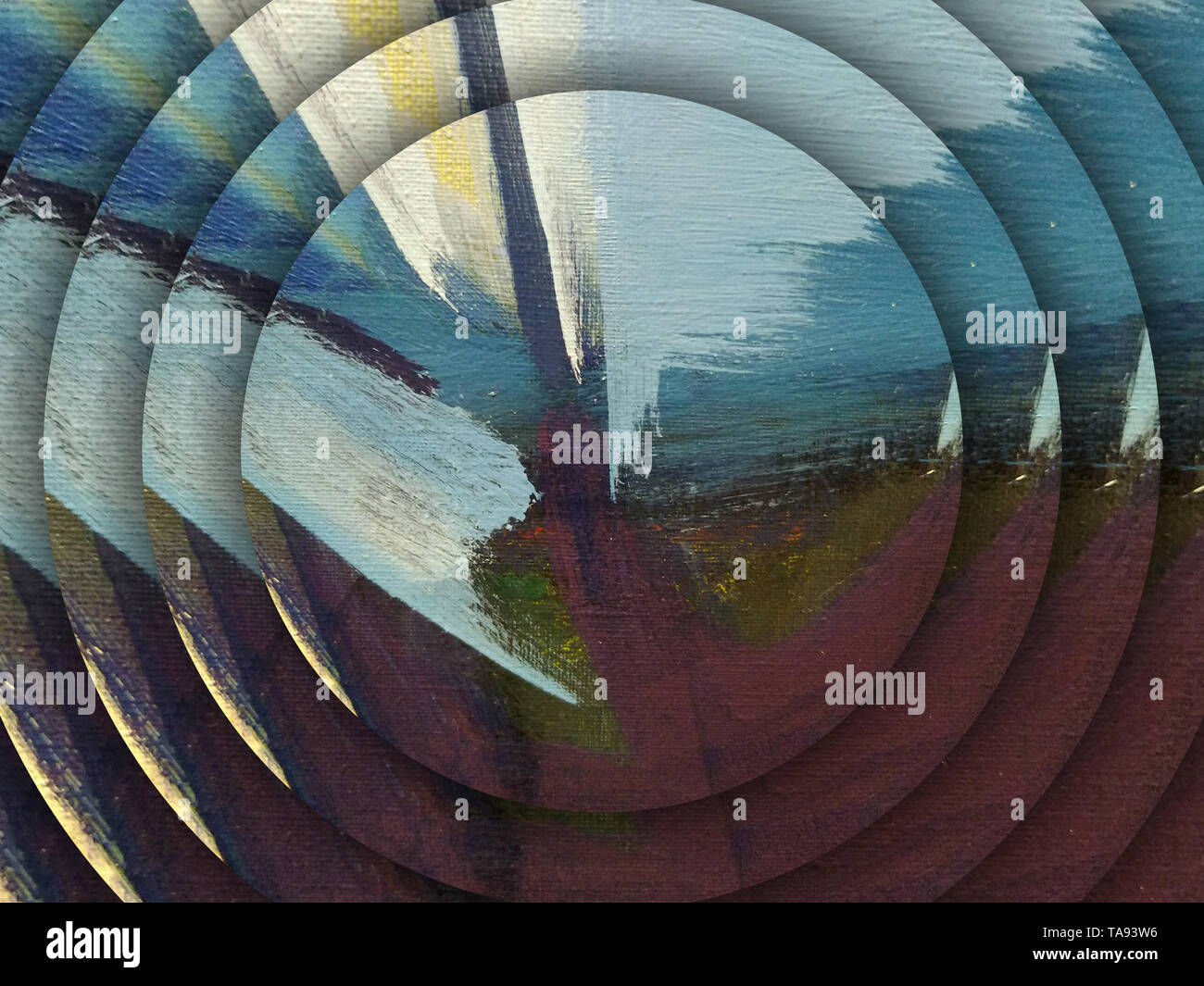 Pretty acrylic painting abstraction. Print art for wall decor. Pastel