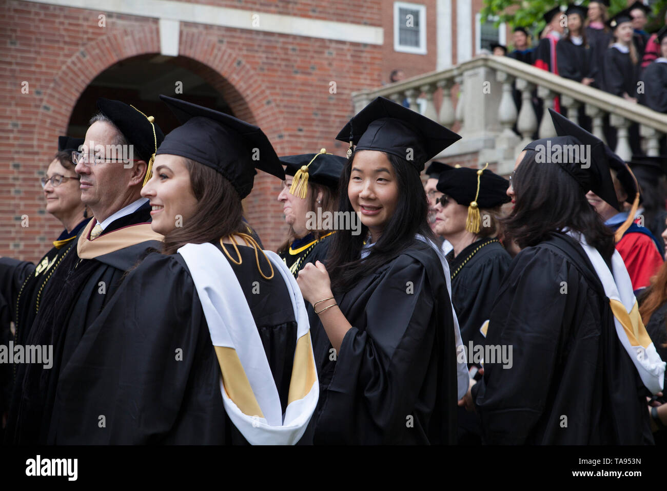 Students graduate from Smith College in Northampton, Massachusetts