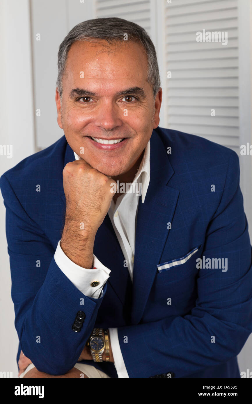 Confident Businessman Portrait, Looking at Camera, USA Stock Photo