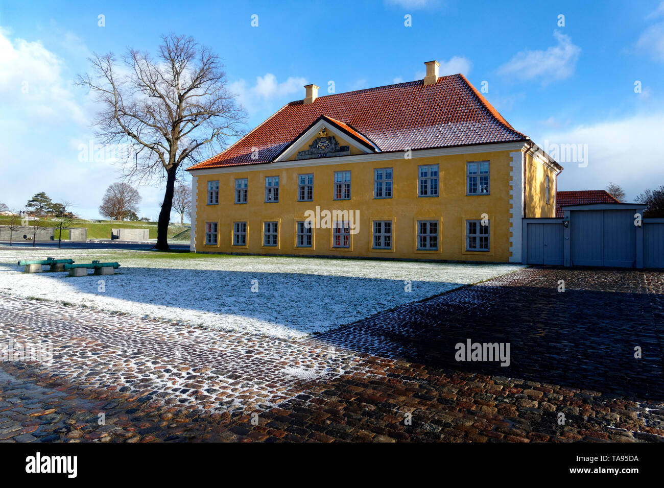 The Commander's House, Kastellet, Copenhagen, Denmark, Scandinavia, Europe Stock Photo