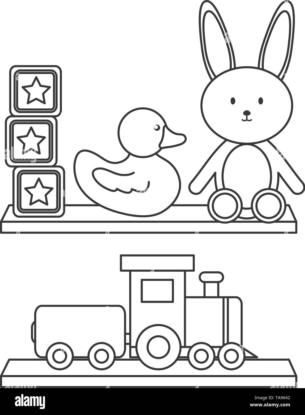 Wood shelve Black and White Stock Photos & Images Alamy