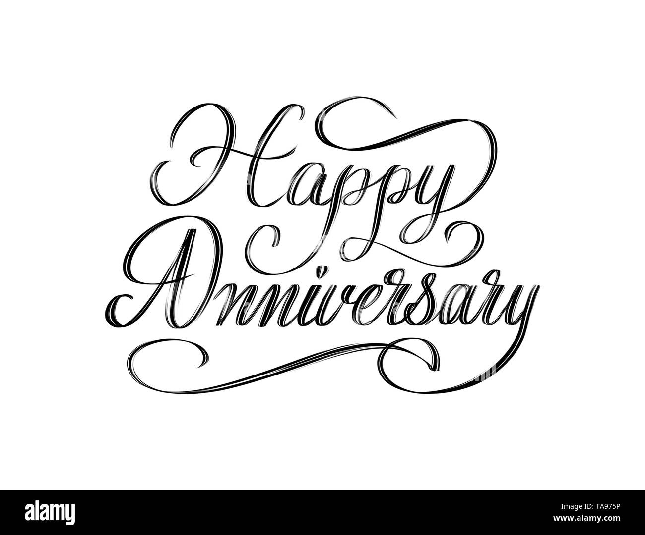 Happy anniversary calligraphy hi-res stock photography and images - Alamy