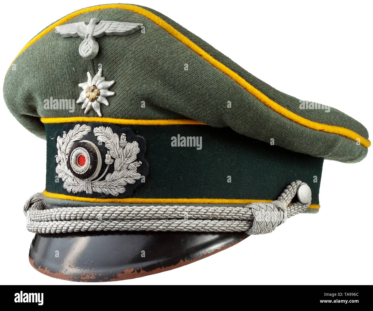 A visor cap for officers of the cavalry 