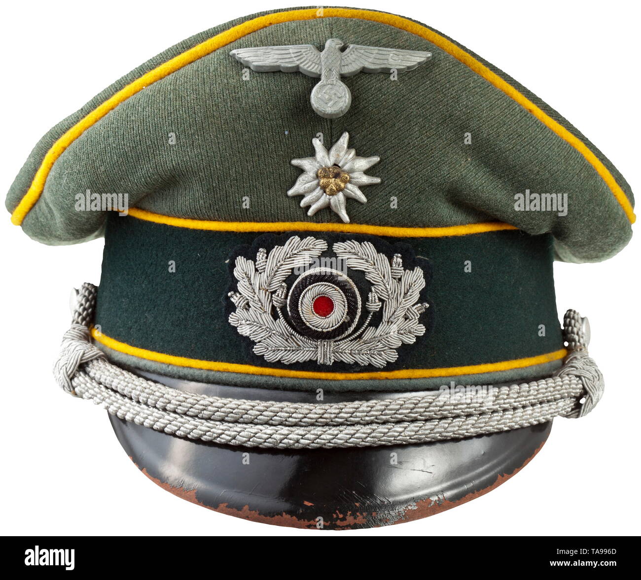A visor cap for officers of the cavalry 