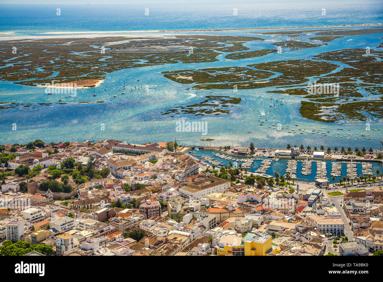 Faro Ria Formosa Natural Park Faro District Algarve Portugal Stock Photo Alamy