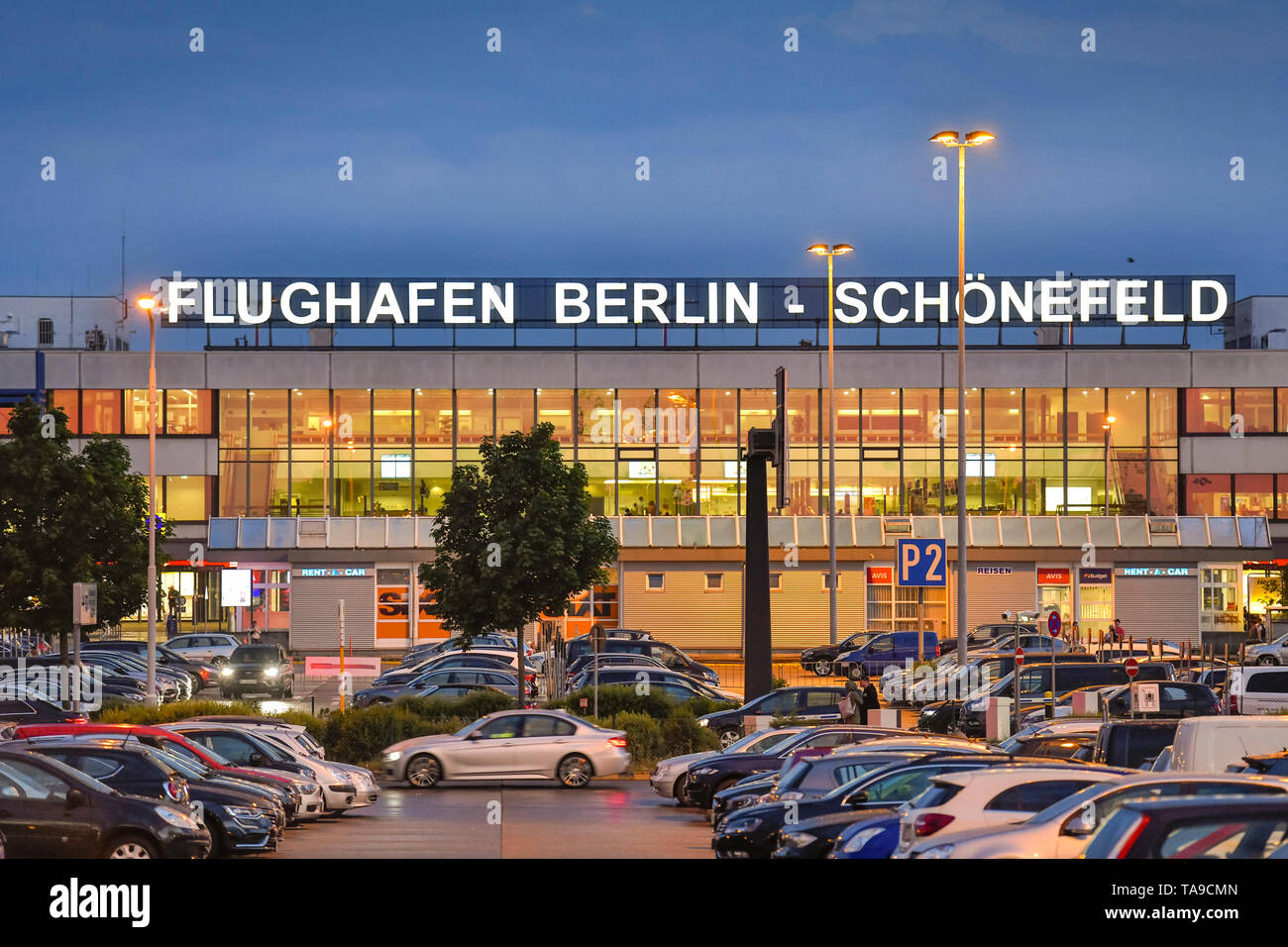 Terminal A, airport beauty's field, Brandenburg, Germany, Flughafen Schönefeld, Deutschland Stock Photo