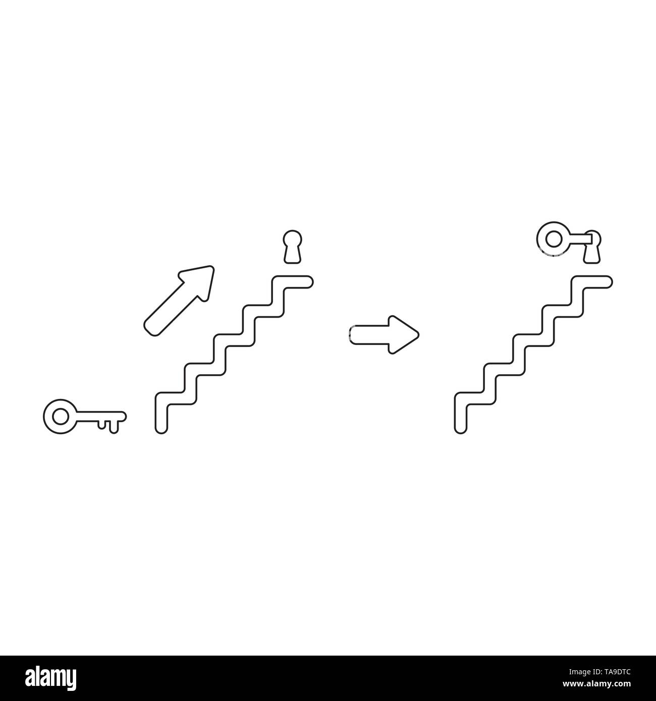 Teamwork stairs growth Black and White Stock Photos & Images - Alamy