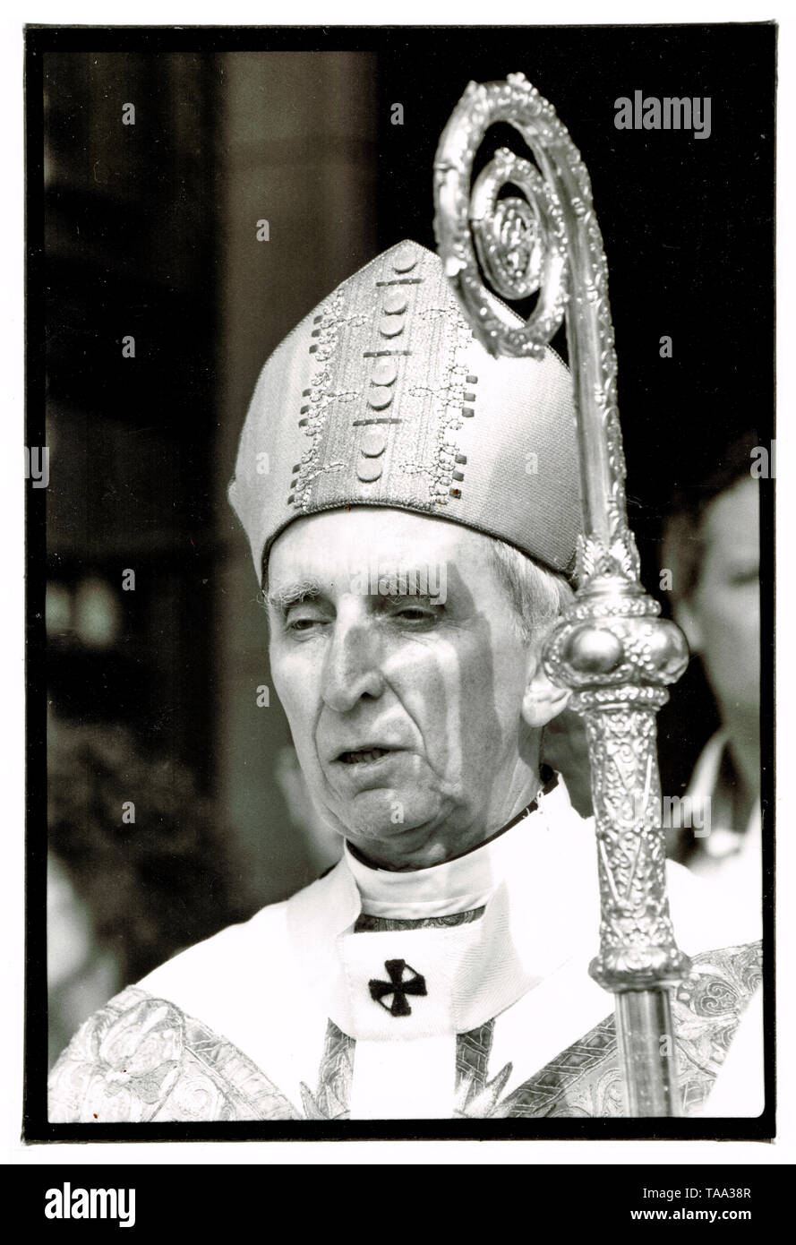 Mgr Albert Decourtray, Bishop of Lyon, France Stock Photo