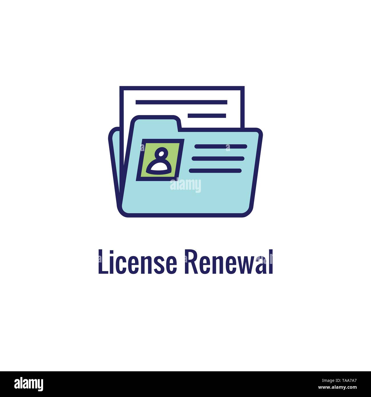 Drivers Test & License Icon Set and Web Header Banner Stock Vector ...