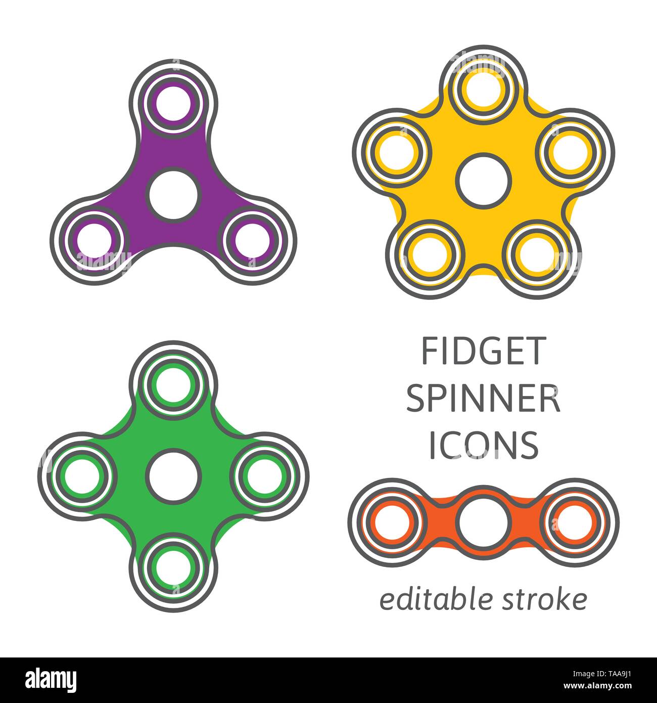 The three spinner Stock Vector Images - Alamy