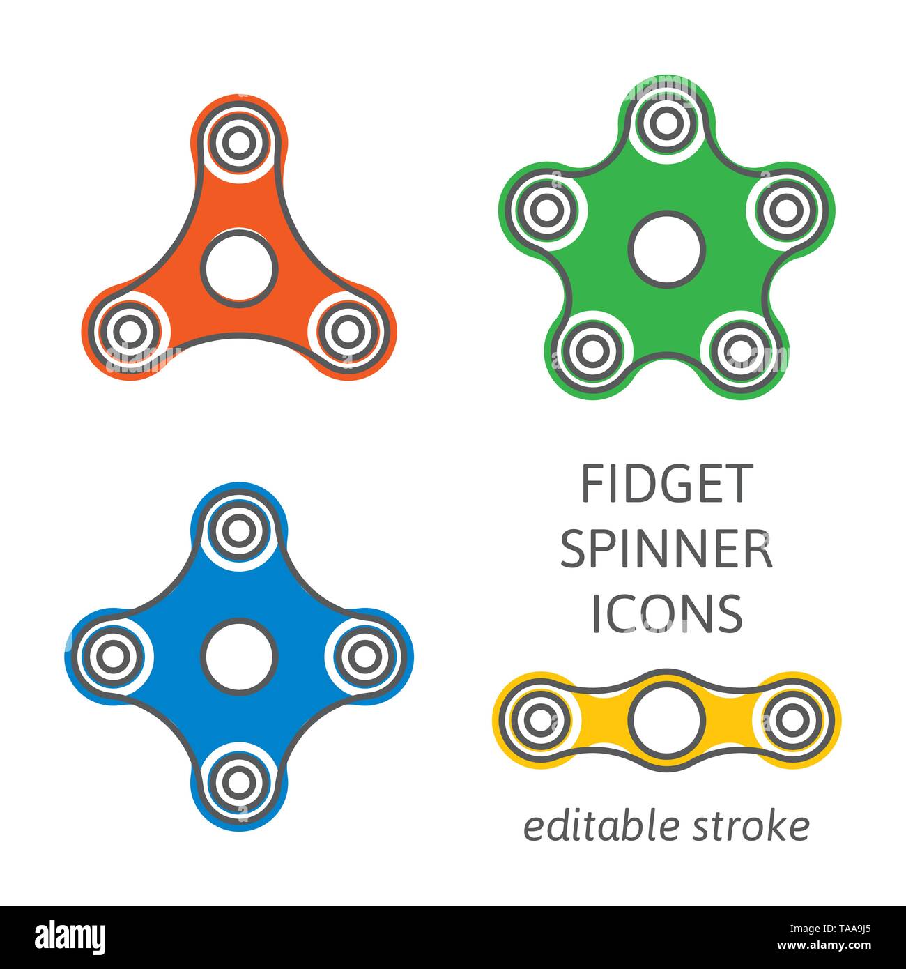 Spinner hand set relief fidget Cut Out Stock Images & Pictures Alamy