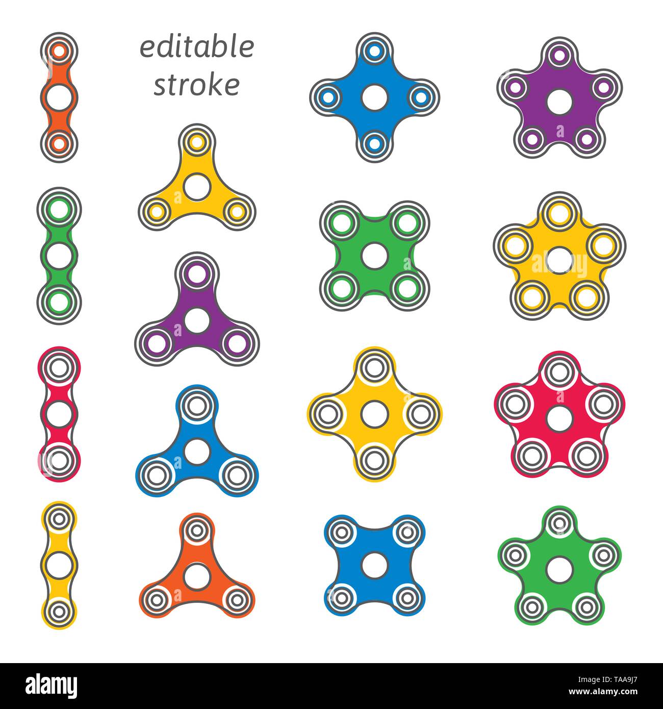 Spinner hand set relief fidget Cut Out Stock Images & Pictures Alamy