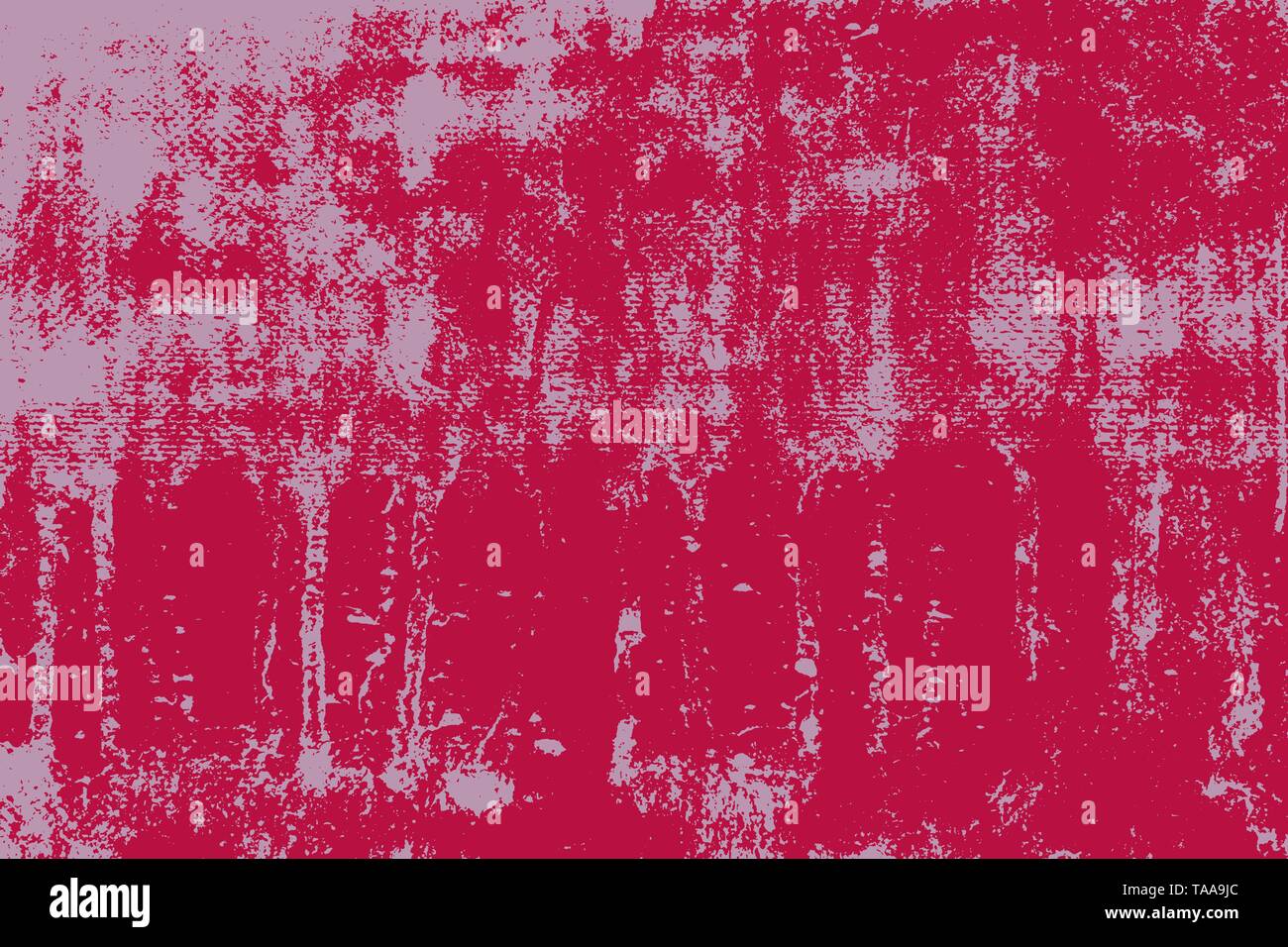Distress Overlay empty pink Texture For Your Design. EPS10 vector. Stock Vector