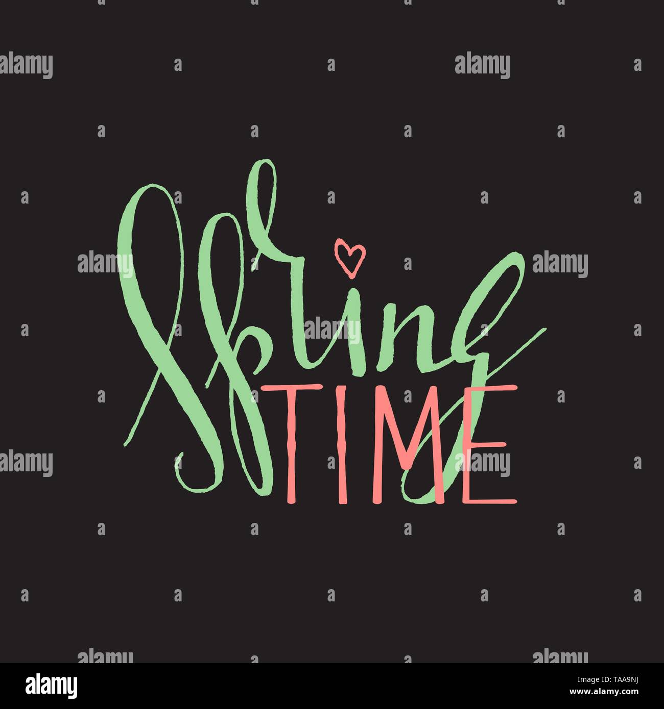 Handwriting text spring time Stock Vector Images - Alamy