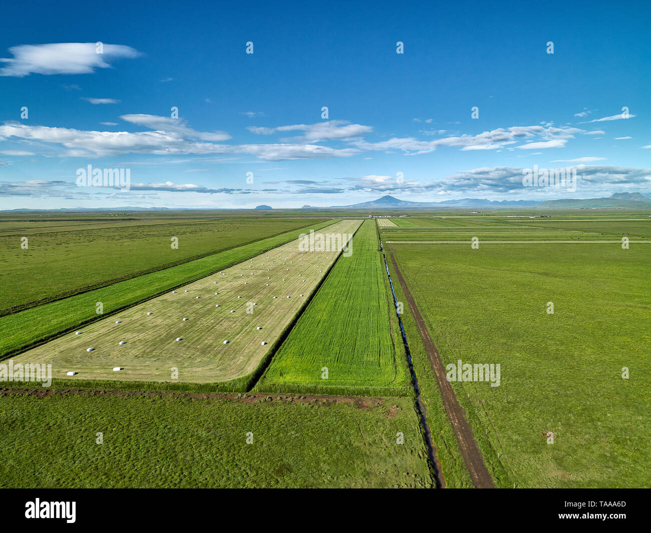 Farmland, The Eyjafjoll area, South Coast, Iceland Stock Photo Alamy