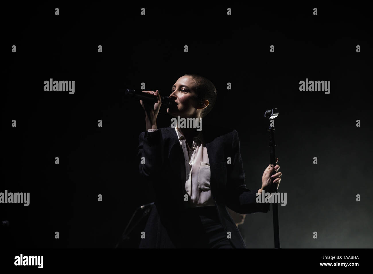 Leah Fay of indie rock band July Talk performs at Scotiabank Arena in