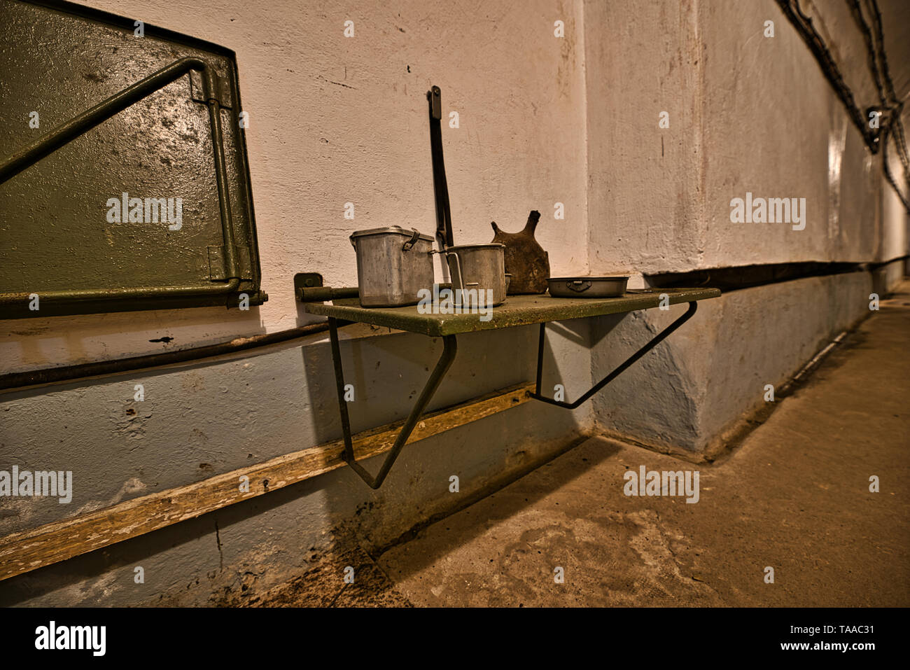 The Maginot Line, Ligne Maginot-Four a Chaux (Alsace-France) World War History Stock Photo