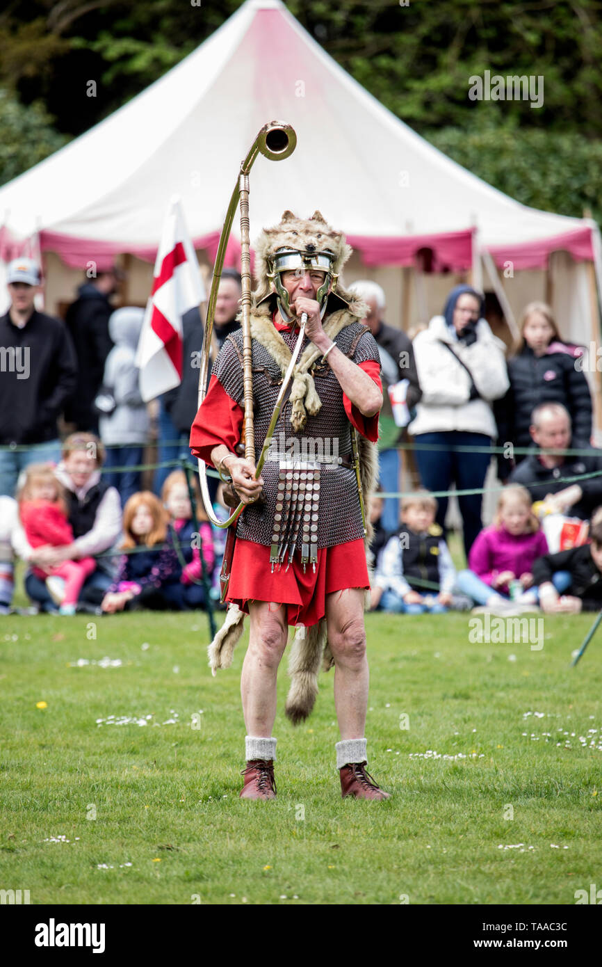 Ermine Street Guard show Imperial Roman Army at Wrest Park, England