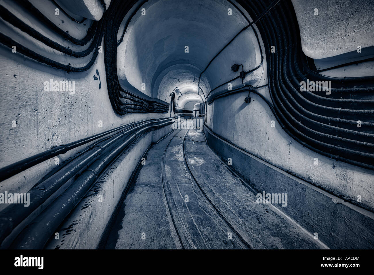 The Maginot Line, Ligne Maginot-Four a Chaux (Alsace-France) World War History Stock Photo