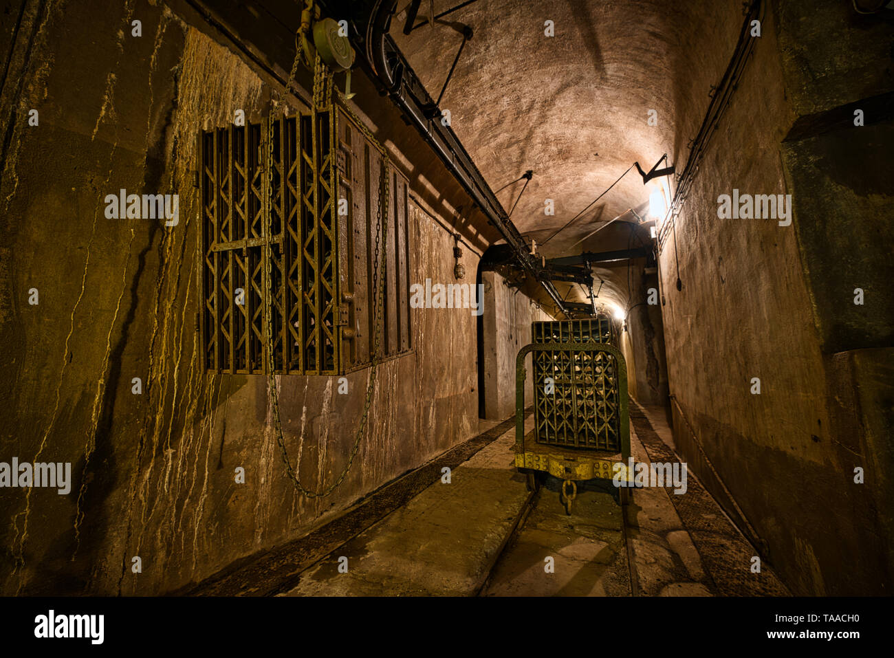 The Maginot Line, Ligne Maginot-Four a Chaux (Alsace-France) World War History Stock Photo