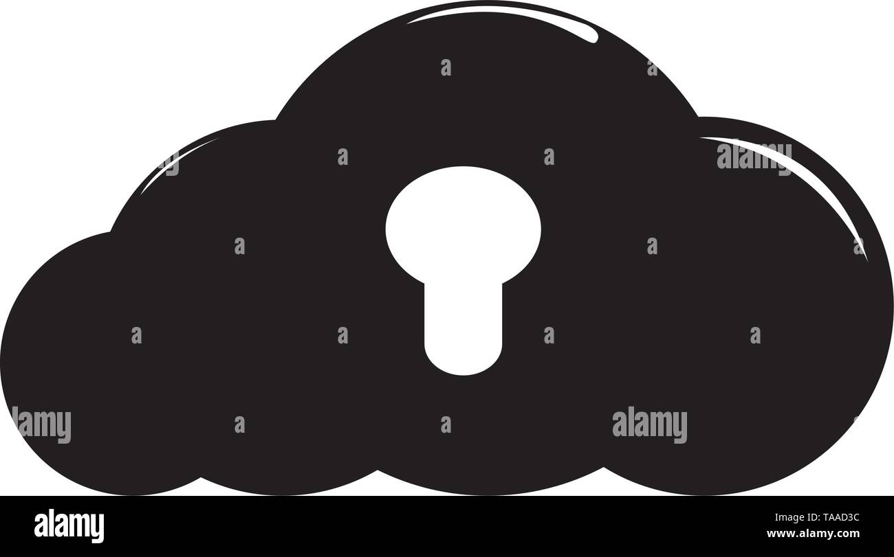 Cloud computing icon on a white background Stock Vector Image & Art - Alamy