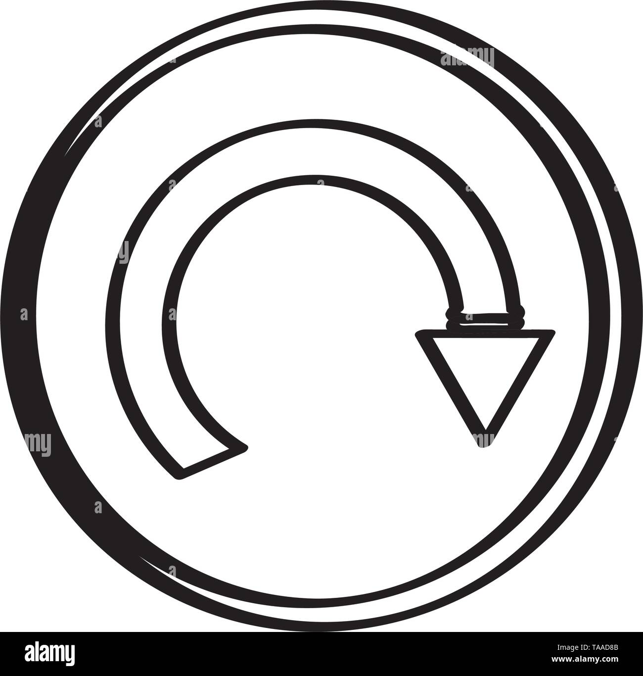 Isolated refresh icon on a white background Stock Vector Image & Art ...