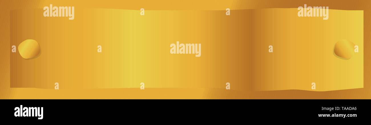 Isolated luxury golden license plate image Stock Vector