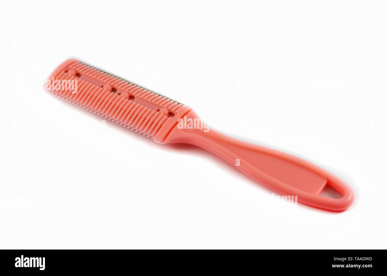 comb with razor two in one hairdresser barbershop tools isolated on ...