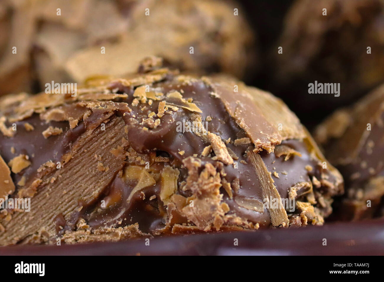 Finest selection of Belgian chocolate Stock Photo