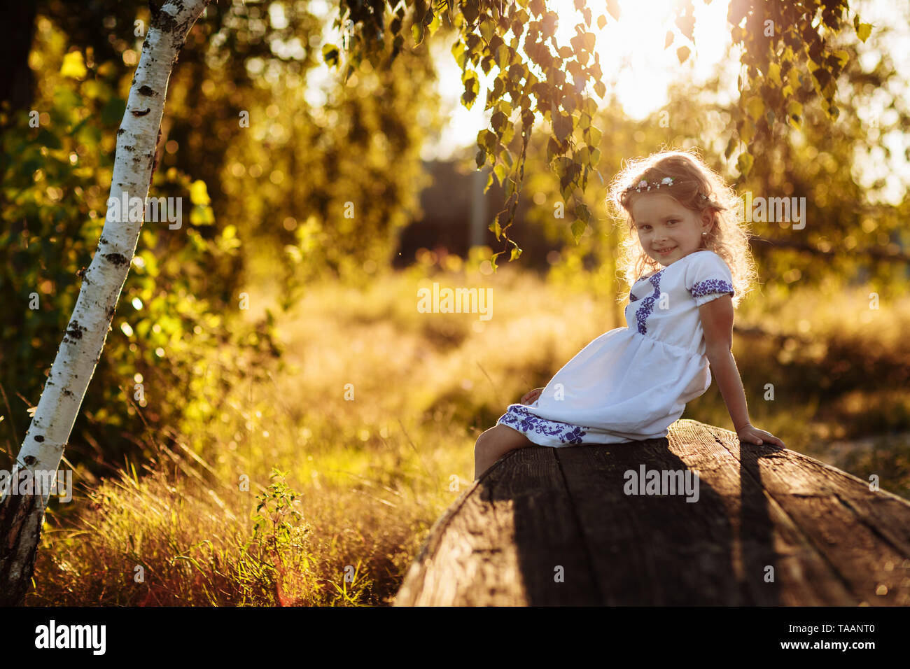 Little girl with praying. portrait of a little beautiful girl in the nature.  Peace, hope, dreams concept Stock Photo - Alamy