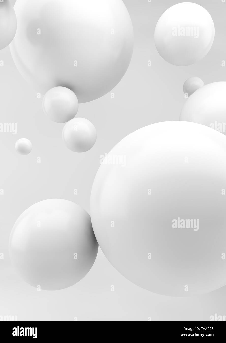 creative minimal spheres background 3d rendering Stock Photo - Alamy
