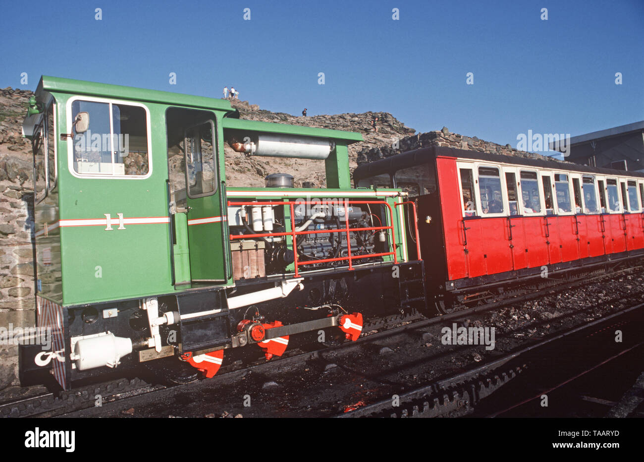 Snowdon Mountain Railway rack and pinion diesel at Mount