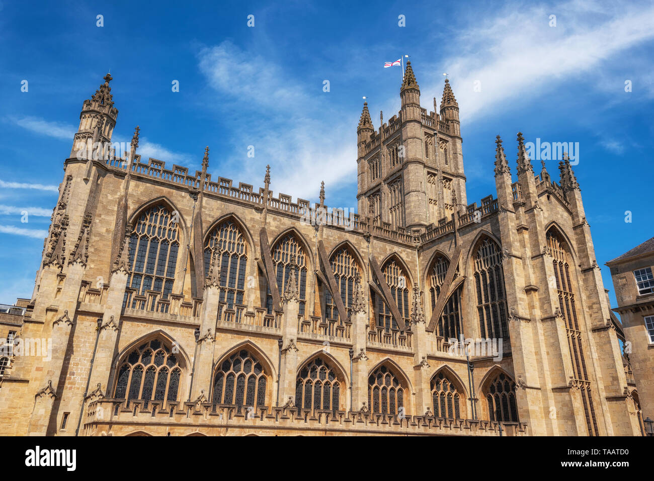 The Abbey Church of Saint Peter and Saint Paul, Bath, commonly known as Bath Abbey, Somerset England UK . Stock Photo