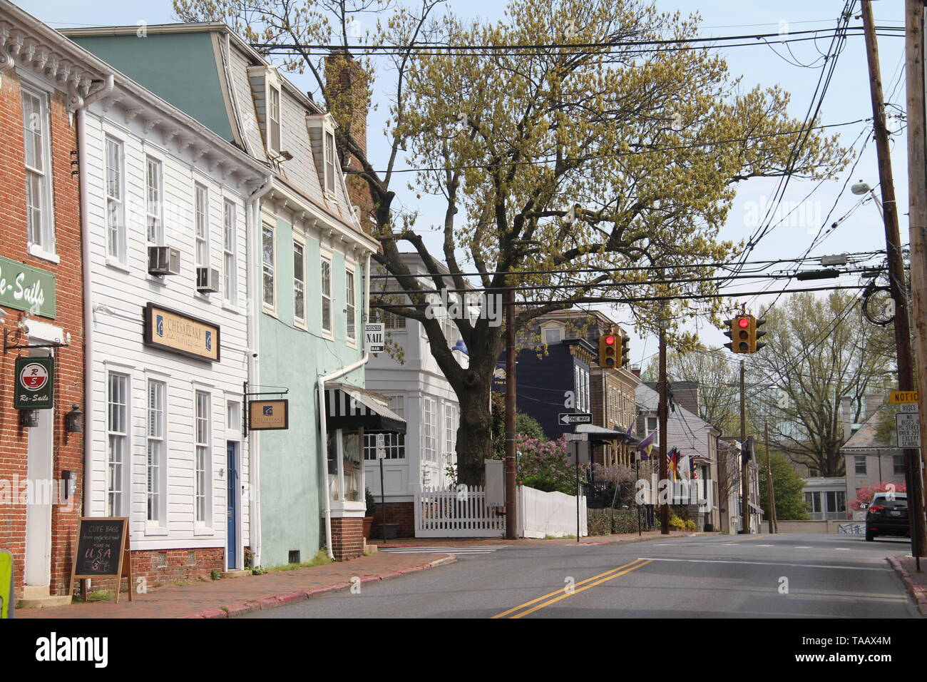 Randall St. in downtown Annapolis, MD, USA Stock Photo