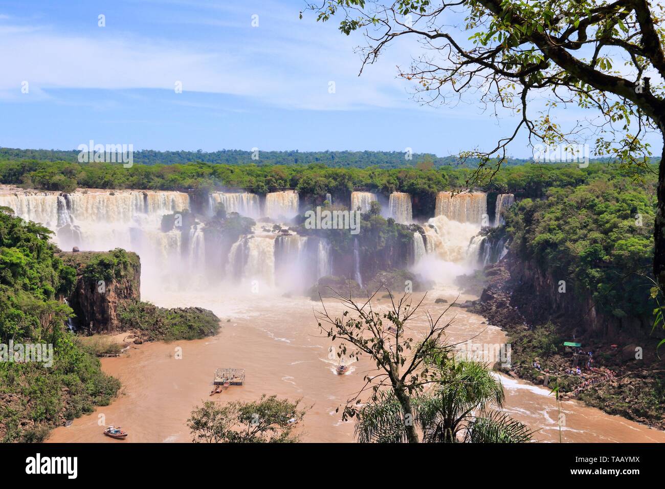 Iguazu Falls National Park in Brazil and Argentina. South America nature. Stock Photo