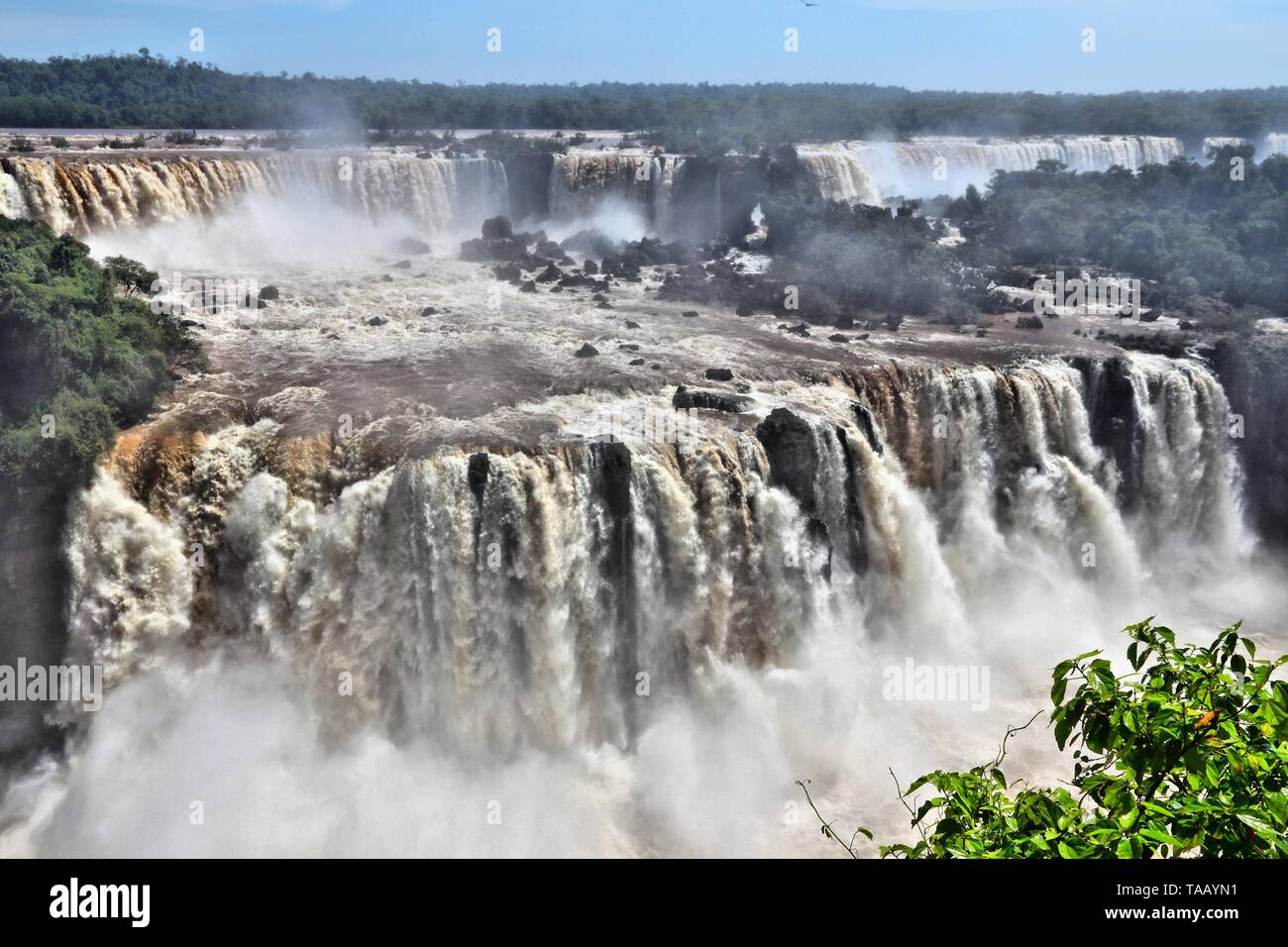 Iguazu Falls National Park in Brazil and Argentina. South America nature. Stock Photo