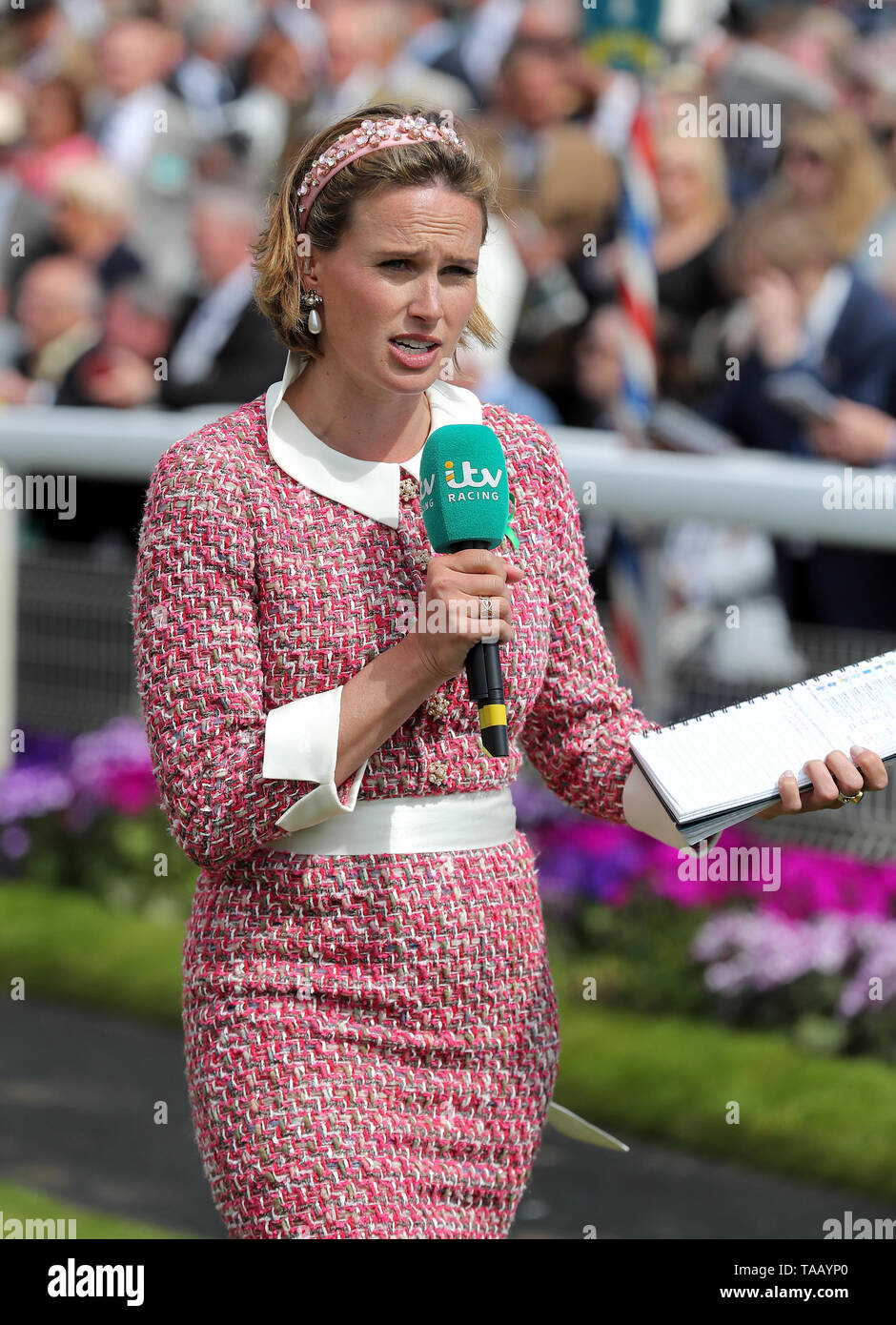 Francesca Cumani, ITV racing presenter Stock Photo Alamy